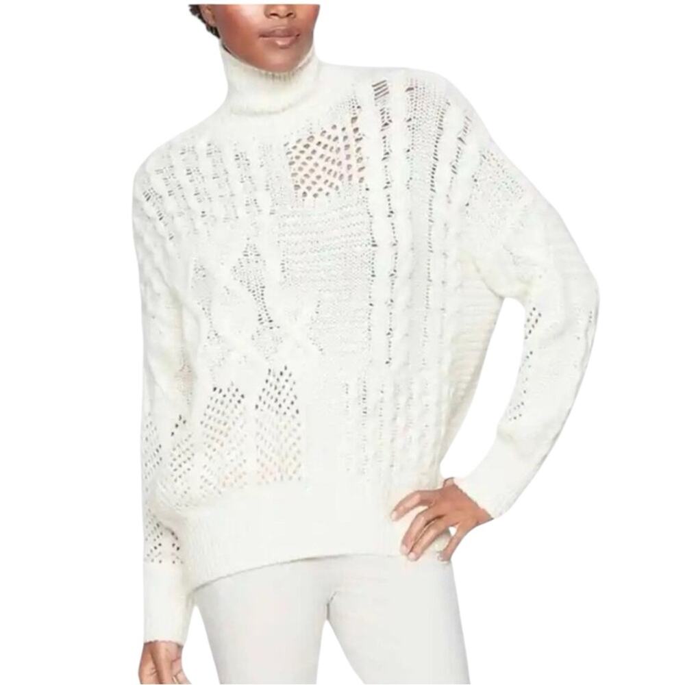 Athleta Bedford Wool Cashmere Blend Turtleneck Knit Sweater SMALL